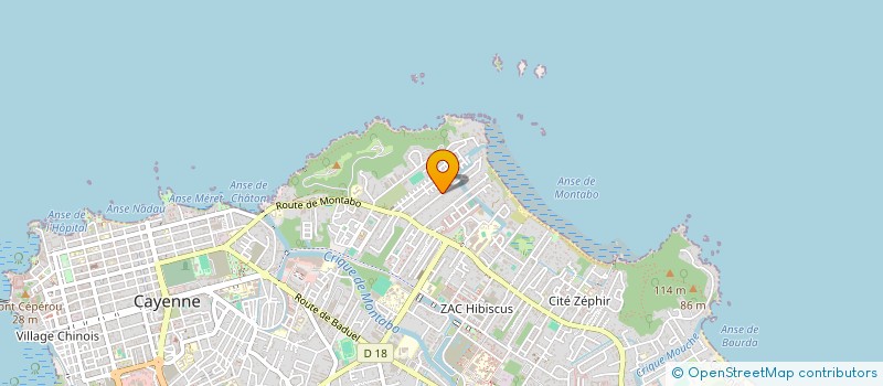 localisation de l'entreprise OBOR  CAYENNE