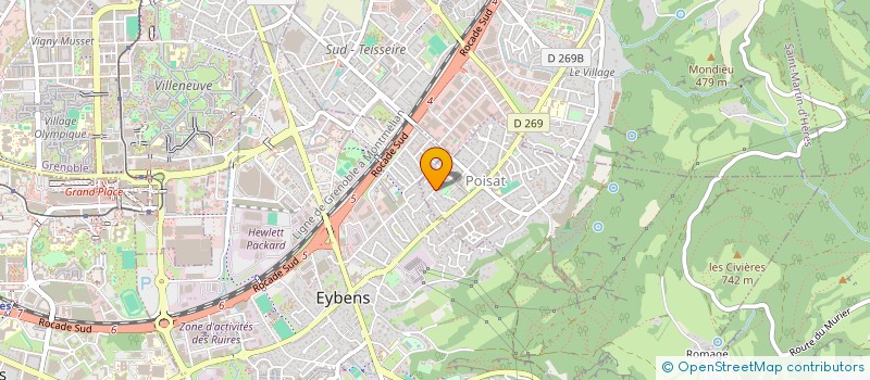 localisation de l'entreprise OBORO  POISAT