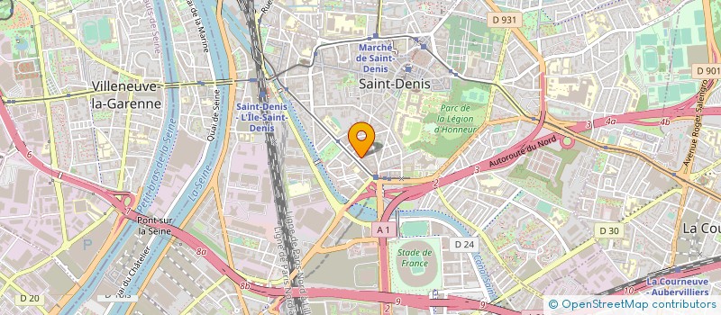 localisation de l'entreprise OBP à SAINT-DENIS