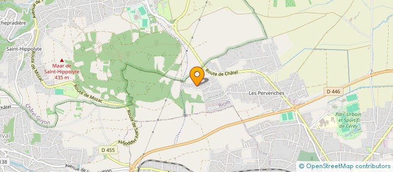 localisation de l'entreprise OBPHARM  RIOM