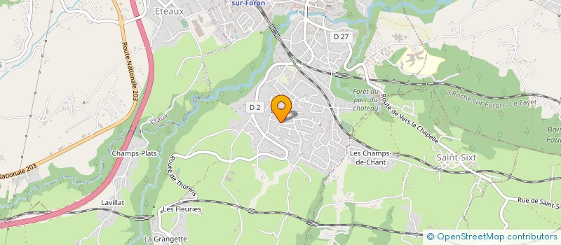 localisation de l'entreprise OBR ELEC  LA ROCHE-SUR-FORON