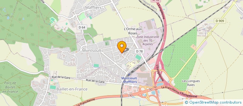 localisation de l'entreprise OBR TRANSPORT à MONTSOULT
