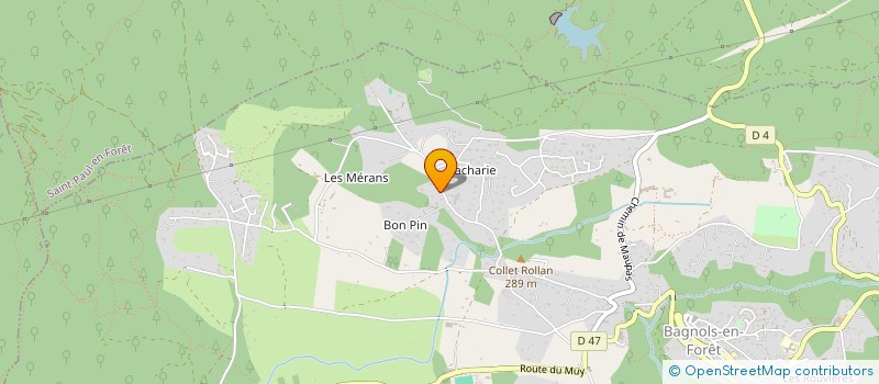 localisation de l'entreprise OBRA à BAGNOLS-EN-FORET