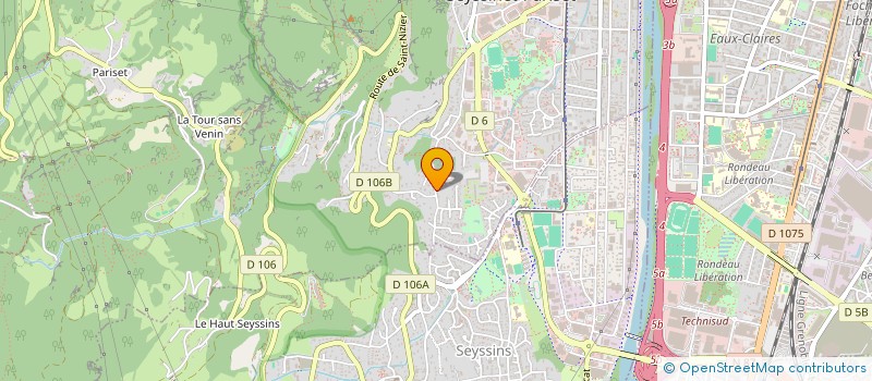 localisation de l'entreprise OBRA38 à SEYSSINET-PARISET