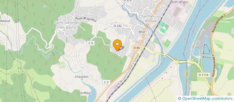 localisation de l'entreprise OBRADOVIC CROCHET INVESTISSEMENTS à SAINT-GEORGES-LES-BAINS
