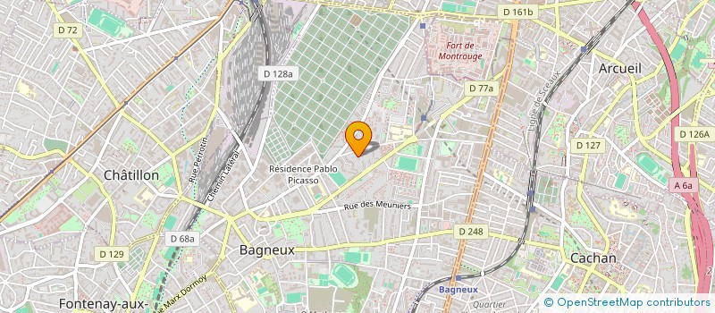 localisation de l'entreprise OBRAINS à BAGNEUX