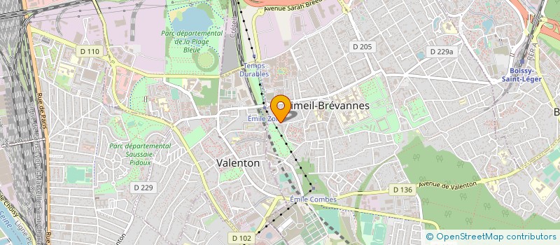 localisation de l'entreprise OBRALUX CONCEPT à LIMEIL-BREVANNES