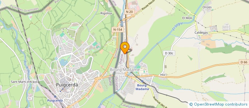 localisation de l'entreprise OBRAS Y CONSTRUCCIONES CERDANYA  BOURG-MADAME