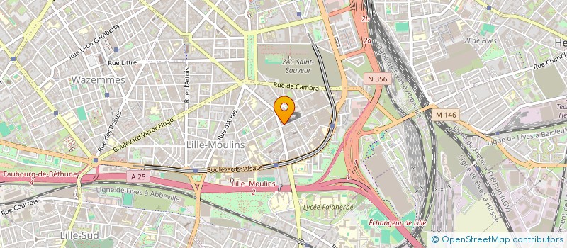 localisation de l'entreprise OBREGONE à LILLE