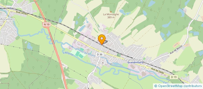 localisation de l'entreprise OBRIO 1 à GRANDVILLARS
