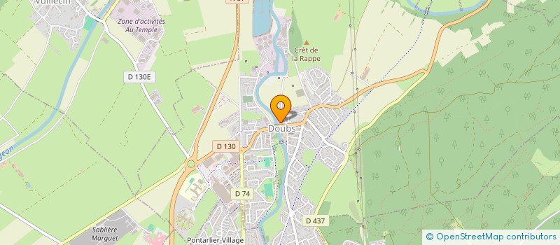 localisation de l'entreprise OBS à DOUBS