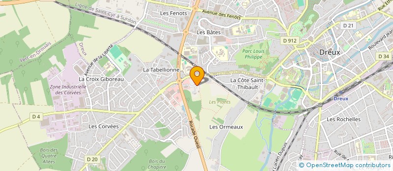 localisation de l'entreprise OBS CONTROLE à VERNOUILLET