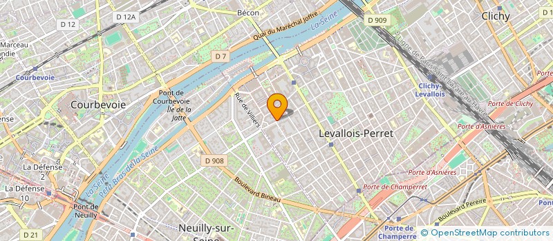 localisation de l'entreprise OBS LTEIF à LEVALLOIS-PERRET