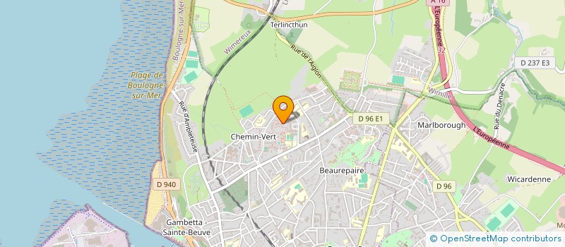 localisation de l'entreprise OBSCUR à BOULOGNE SUR MER