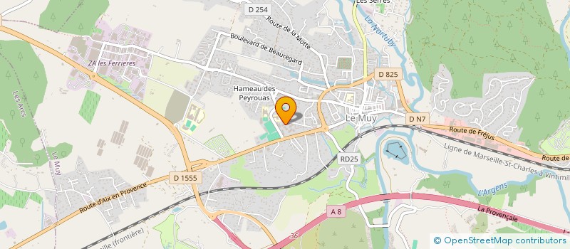 localisation de l'entreprise OBSER ET FILS à LES ARCS