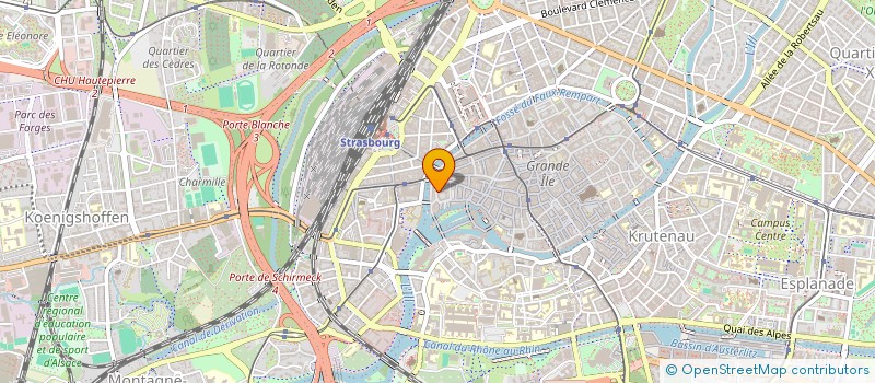 localisation de l'entreprise OBSERVAT REGIO SANTE TRAVAIL ALSACE  STRASBOURG