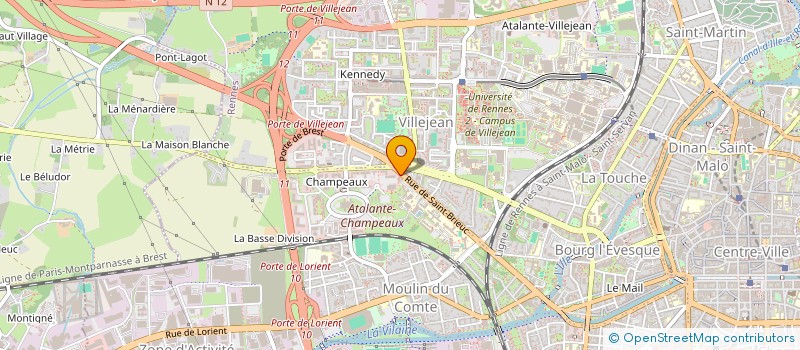 localisation de l'entreprise OBSERVATION REG EMPLOI FORMAT BRETAGNE  RENNES