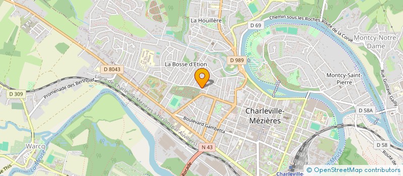 localisation de l'entreprise OBSERVATOIRE CENTRAL MARCHES EUROPEENS  CHARLEVILLE-MEZIERES