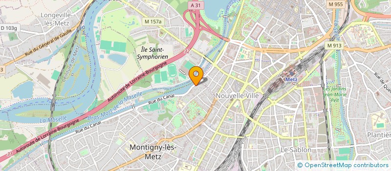 localisation de l'entreprise OBSERVATOIRE CITOYEN DES COMMUNS METZ ET ENVIRONS  MONTIGNY-LES-METZ