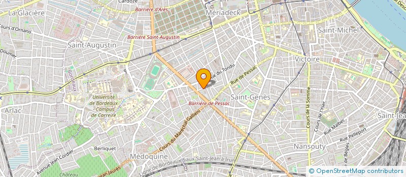 localisation de l'entreprise OBSERVATOIRE DE L'AZOTE  BORDEAUX