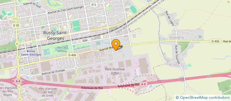 localisation de l'entreprise OBSERVATOIRE DES CHEFS ET DES ROIS POUR LA PAIX  BUSSY-SAINT-GEORGES