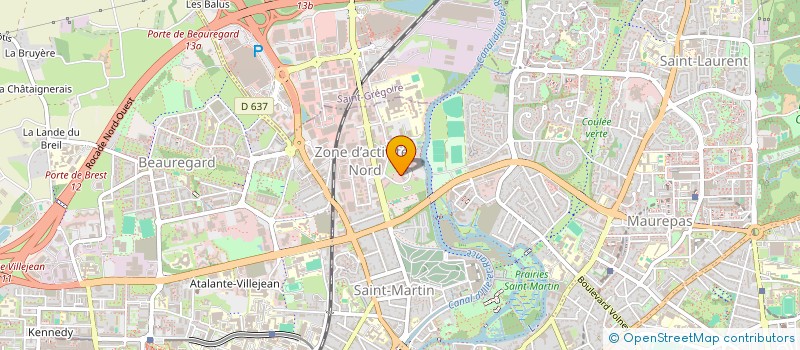localisation de l'entreprise OBSERVATOIRE DES INDUSTRIES ET METIERS DE LA METALLURGIE à RENNES