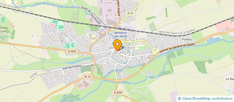 localisation de l'entreprise OBSERVATOIRE DES POLITIQUES DU HANDICAP  VERNEUIL D'AVRE ET D'ITON