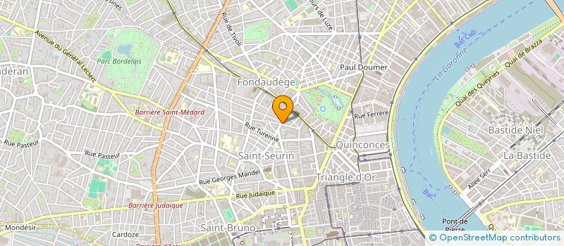 localisation de l'entreprise OBSERVATOIRE DES SONDAGES à BORDEAUX