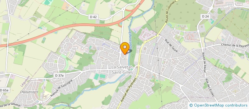 localisation de l'entreprise OBSERVATOIRE MUSIQUE ARTS O M A R T  LA SALVETAT-SAINT-GILLES