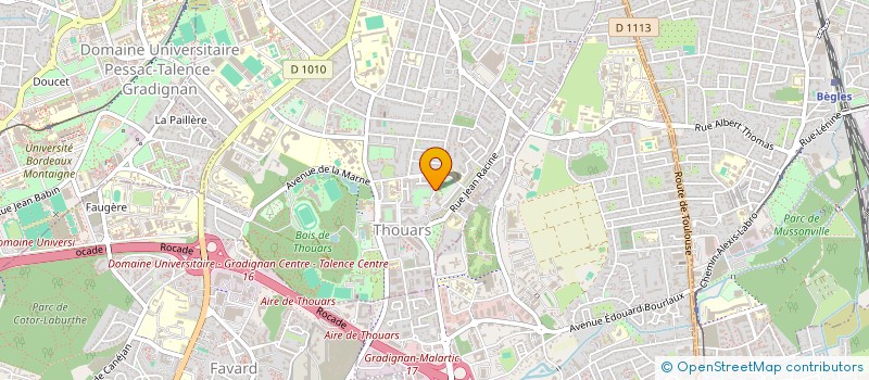 localisation de l'entreprise OBSERVATOIRE NAT VICTIMOLOGIE ET PRATIQU  TALENCE