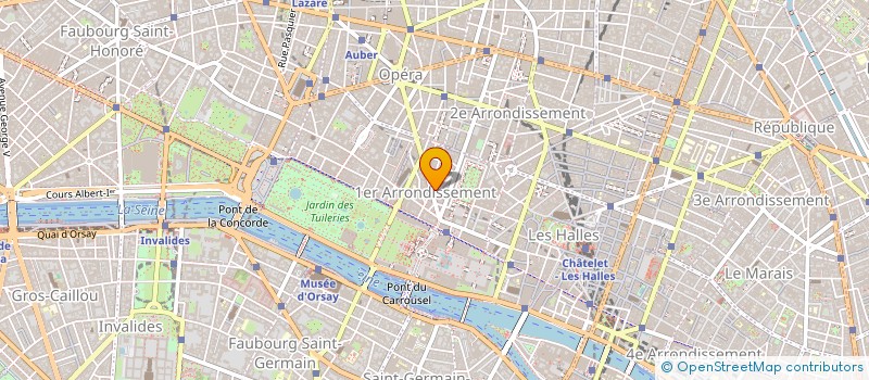 localisation de l'entreprise OBSERVATOIRE NATIONAL DU TOURISME à PARIS