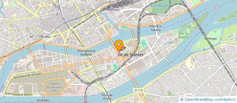 localisation de l'entreprise OBSERVATOIRE REGIONAL DES TRANSPORTS ET DES MOBILITES DES PAYS DE LA LOIRE à NANTES