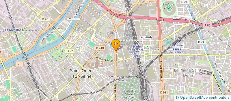 localisation de l'entreprise OBSERVATOIRE REGIONAL DU BRUIT EN IDF à SAINT-DENIS