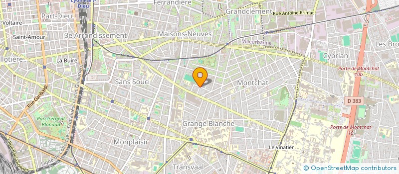 localisation de l'entreprise OBSERVATOIRE RHODANIEN SUR LES INVERTEBRES AQUATIQUES  LYON