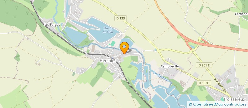 localisation de l'entreprise OBSERVATOIRE SUR L'HYPNOSE ERICKSONIENNE DE PICARDIE (OHEP)  HERCHIES