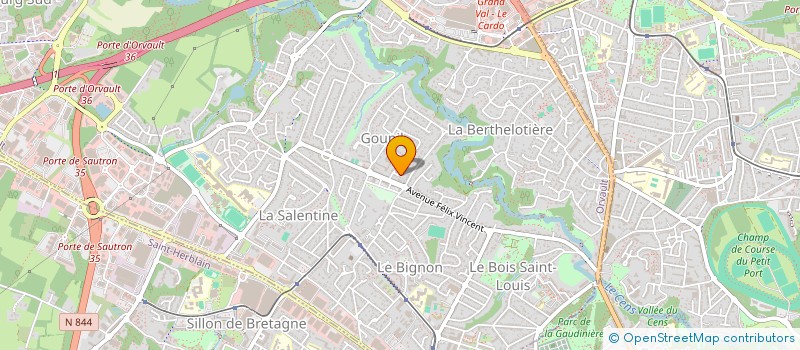 localisation de l'entreprise OBSI10 à ORVAULT