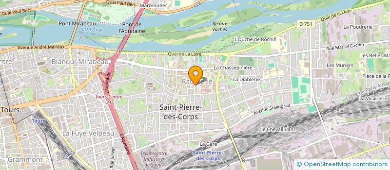 localisation de l'entreprise OBSIDIAN IMMO  SAINT-PIERRE-DES-CORPS