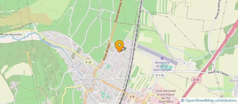 localisation de l'entreprise OBSIDIENNE TAXI  NUITS-SAINT-GEORGES