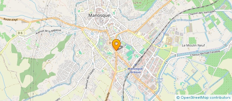 localisation de l'entreprise OBSITAS CF à MANOSQUE