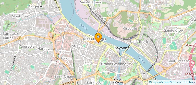 localisation de l'entreprise OBTERRA à BAYONNE