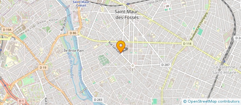 localisation de l'entreprise OBV CREATION à SAINT-MAUR-DES-FOSSES