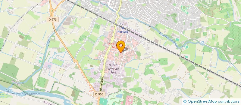 localisation de l'entreprise OBV LES ALPES  PERTUIS