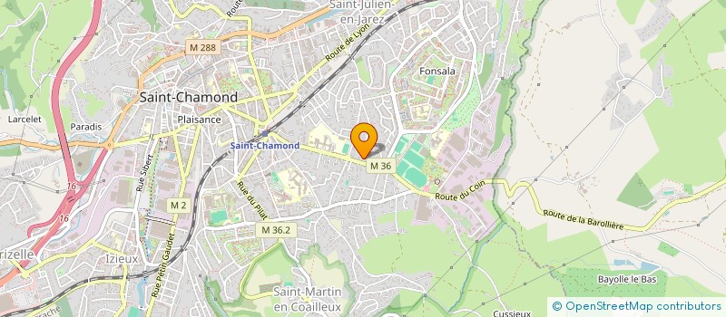 localisation de l'entreprise OBVIOUS CYCLES  SAINT-CHAMOND