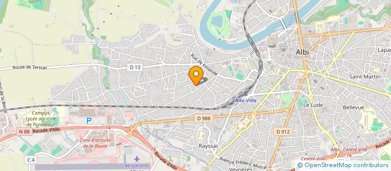 localisation de l'entreprise OC-BI MIDI-PYRENEES-ASSOCIATION POUR LE BILINGUISME FRANCAIS-OCCITAN DANS L'ENSEIGNEMENT PUBLIC à ALBI