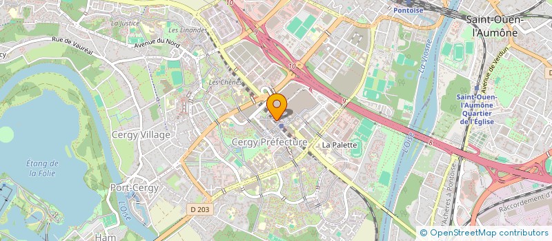 localisation de l'entreprise OC CERGY  CERGY