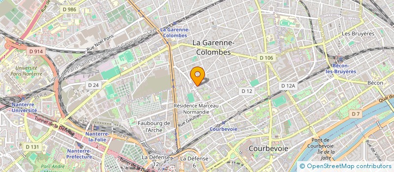 localisation de l'entreprise OC CONSEIL à LA GARENNE-COLOMBES