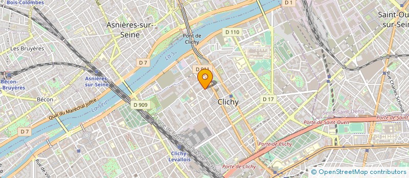 localisation de l'entreprise OC CONSEIL à CLICHY