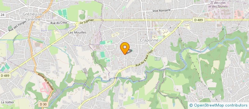 localisation de l'entreprise OC CONSEIL & DEVELOPPEMENT  CHARBONNIERES-LES-BAINS