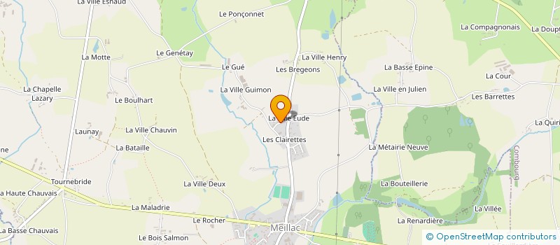 localisation de l'entreprise OC DE LA VILLE EUDE  MEILLAC