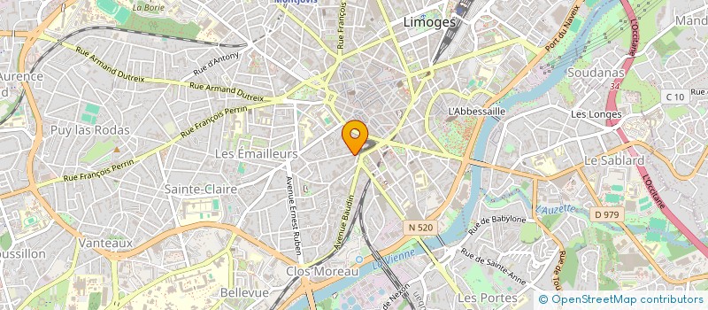 localisation de l'entreprise OC DENTAIRE à LIMOGES
